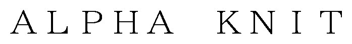ALPHA KNIT 商願2026-091140の商標見本