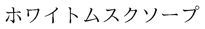 ホワイトムスクソープ 商願2026-091710の商標見本