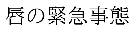 唇の緊急事態 商願2026-092582の商標見本