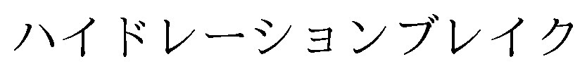 ハイドレーションブレイク 商願2026-092709の商標見本
