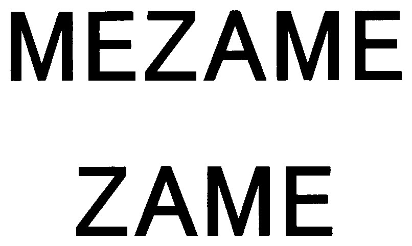 MEZAME ZAME 商願2026-094802の商標見本