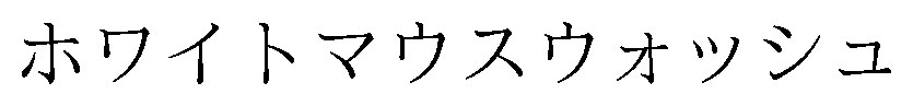 ホワイトマウスウォッシュ 商願2026-095589の商標見本