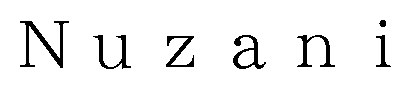 Nuzani 商願2026-097855の商標見本