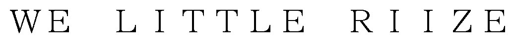 WE LITTLE RIIZE 商願2026-099556の商標見本