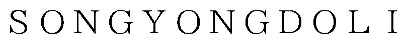 SONGYONGDOLI 商願2026-099578の商標見本