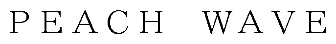 PEACH WAVE 商願2026-100036の商標見本