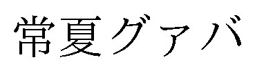 常夏グァバ 商願2026-104260の商標見本
