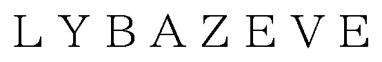 LYBAZEVE 商願2026-105296の商標見本