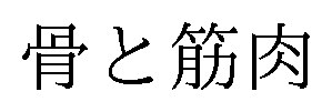 骨と筋肉 商願2026-105396の商標見本