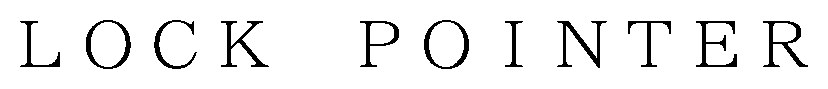 LOCK POINTER 商願2026-106415の商標見本