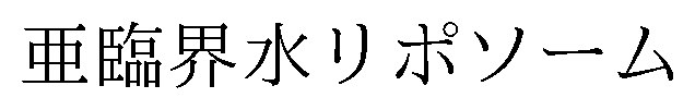 亜臨界水リポソーム 商願2026-106527の商標見本
