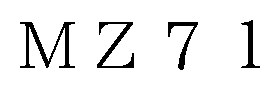 MZ71 商願2026-111628の商標見本