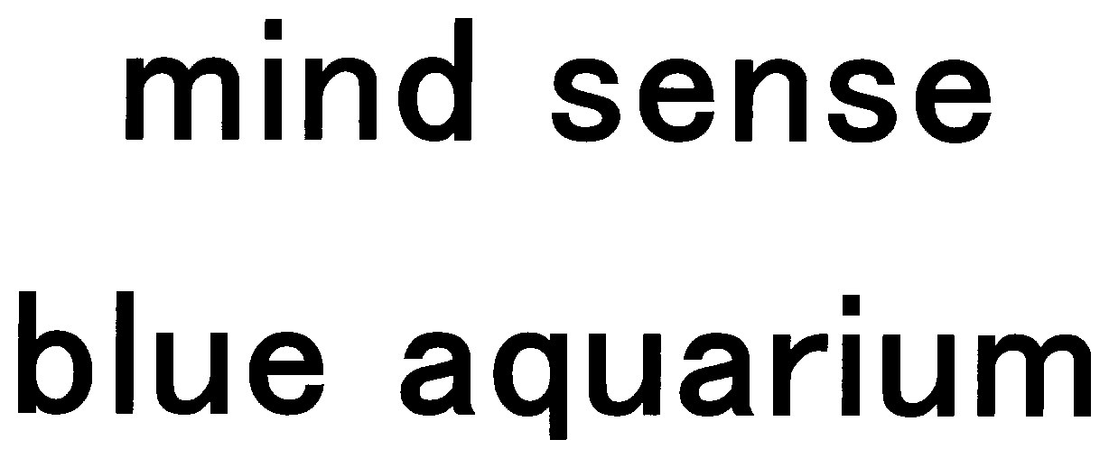 mind sense blue aquarium 商願2026-113848の商標見本