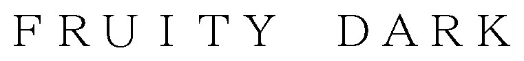 FRUITY DARK 商願2026-115972の商標見本