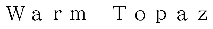 Warm Topaz 商願2026-116065の商標見本
