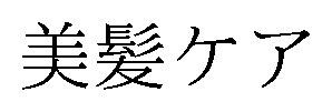 美髪ケア 商願2026-119518の商標見本