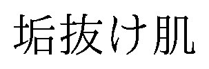 垢抜け肌 商願2026-120558の商標見本