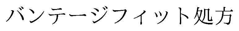 バンテージフィット処方 商願2026-120571の商標見本